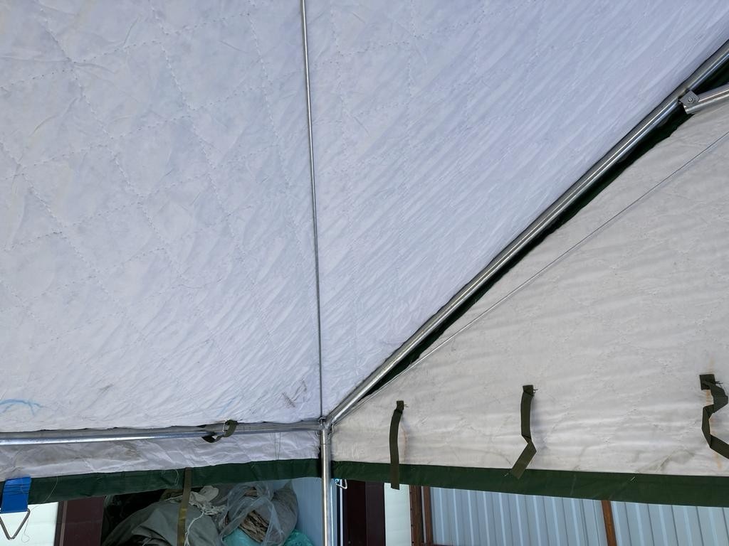 Палатка Каркасная утепленная зеленого цвета 5х4